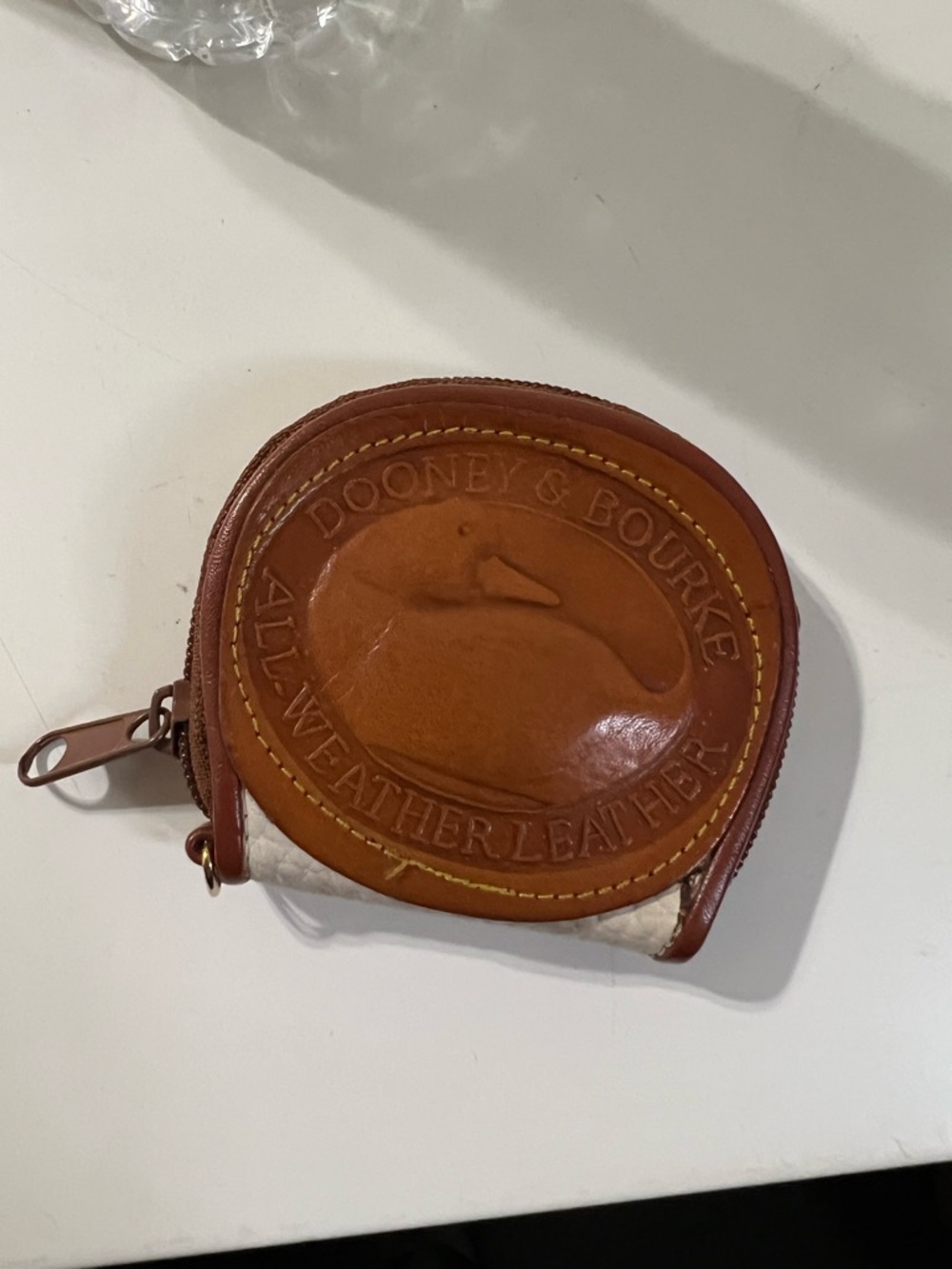 Vintage Dooney & Bourke All-Weather Leather Big Duck Coin Purse